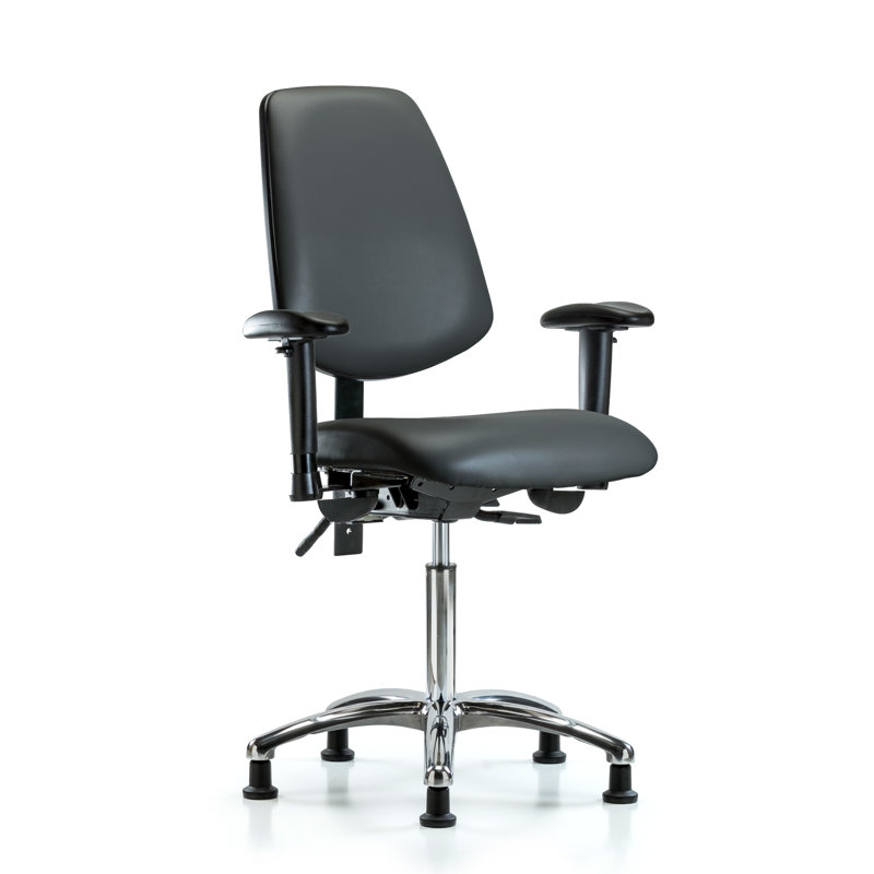 Chaise de travail Lajoia, Gris foncé, Oui