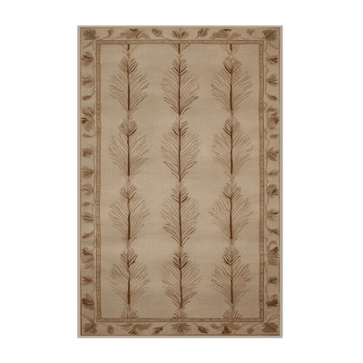 Machine Washable French Brown Area Rug