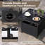 Table d'appoint en osier et rotin -2071975701