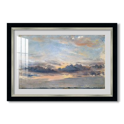 A Cloud Study, Sunset, c. 1821-1822-John Constable-Custom Framed Print