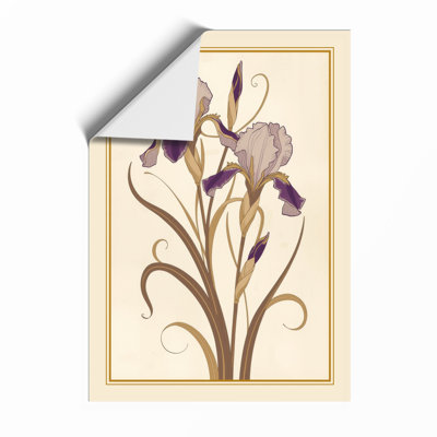 Iris Study Botanical - Framed Print