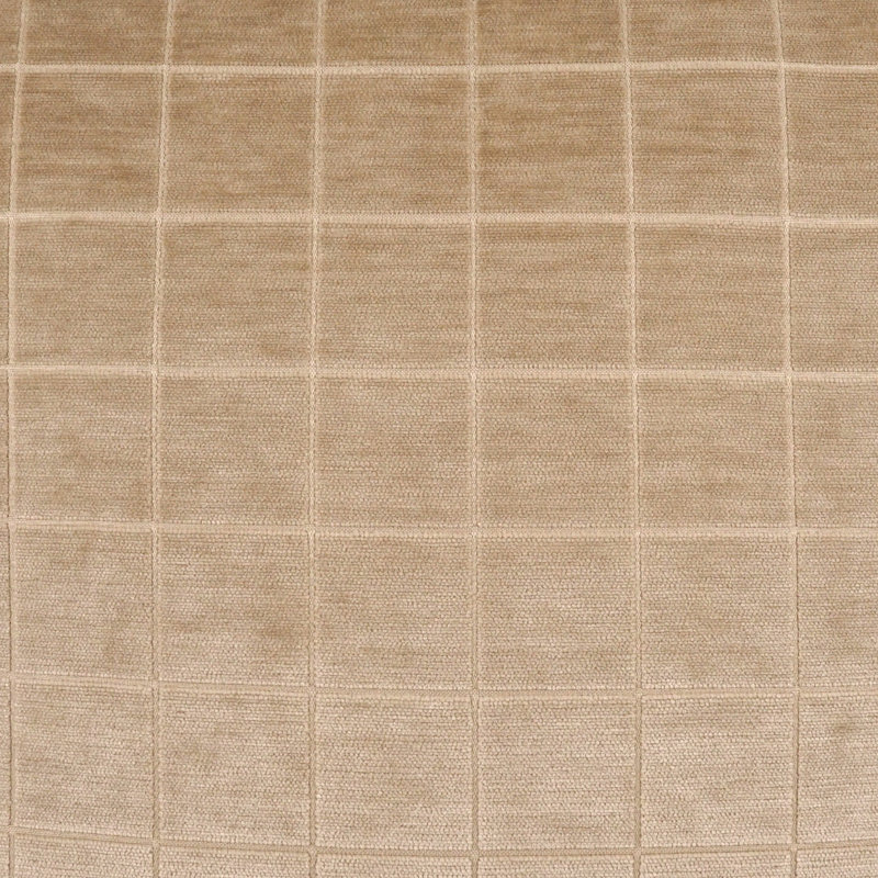 Camden Check Plaid Square Pillow Cover & Insert, Fawn, Square 22"