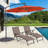 Giana Outdoor Metal Chaise Lounge