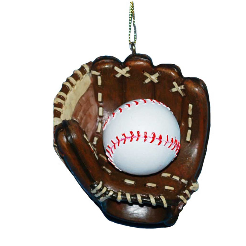 Ornement ds Fêtes en forme de gant de baseball en résine Kurt Adler