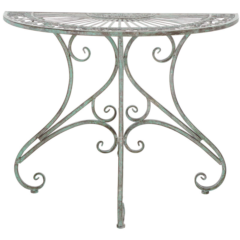 Annalise Outdoor Accent Table, Mossy Blue