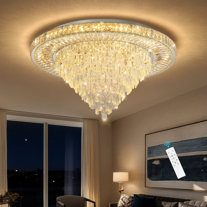 Lustre de salon moderne, Chrome