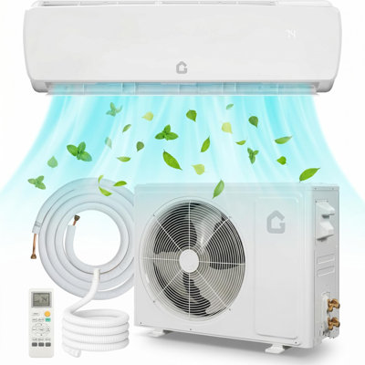 Climatiseur 19 SEER 19 000 BTU, refroidissant jusqu'à 450 pieds carrés   Ft, 230V
