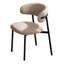 Velora Set Of 2 Beige Chenille Upholstered Dining Chairs