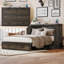 Grand lit escamotable style ferme avec station de charge, lit plateforme pliable avec grand tiroir de rangement pour chambre d'amis, petite chambre-1950713990