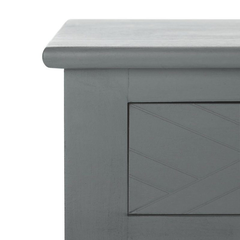 Bureau d'écriture avec 2 tiroirs Handler, Gris délavé