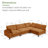 132" Wide 4-Piece Corduroy Modular Sectional-401611278