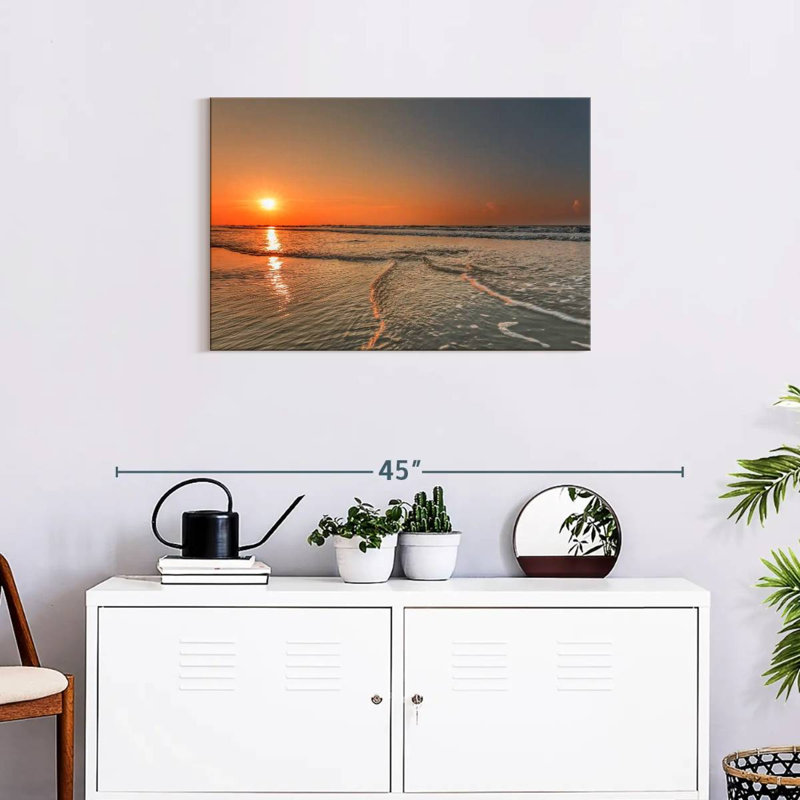 Coucher de soleil sur la plage de Gillard Hilton Head, H 20 po x l 30 po