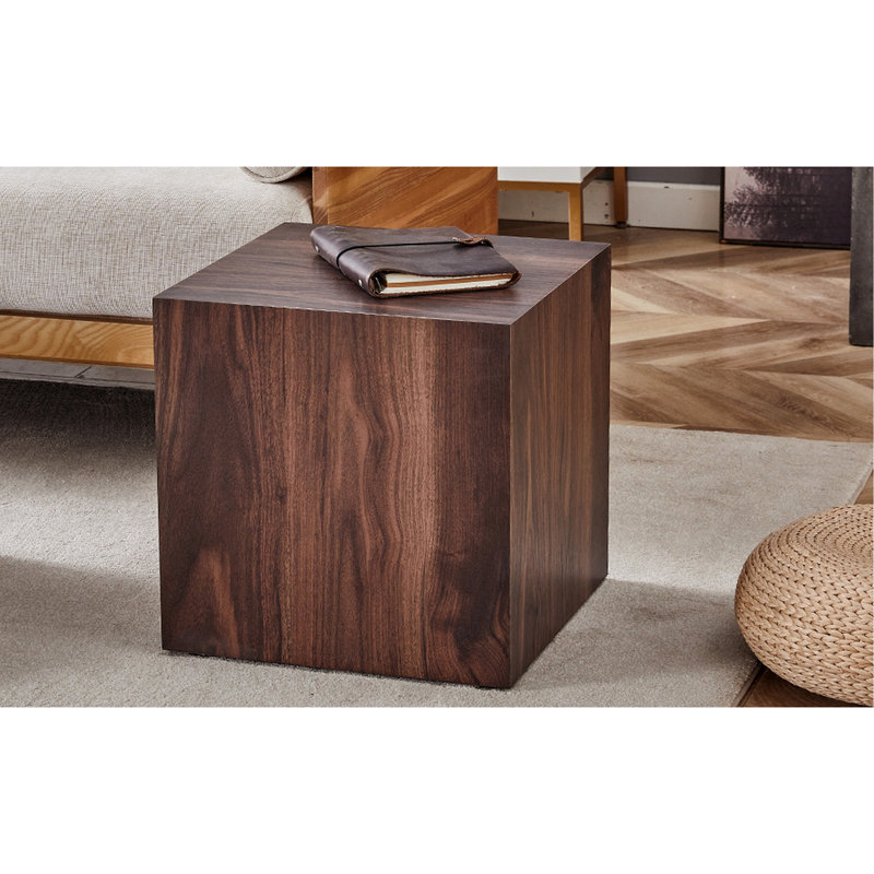 Walnut Wood Grain Coffee Table, 16X16x16 - Enhance Your Home's Appeal Inch Table In Elevate Beauty And Comfort, Walnut