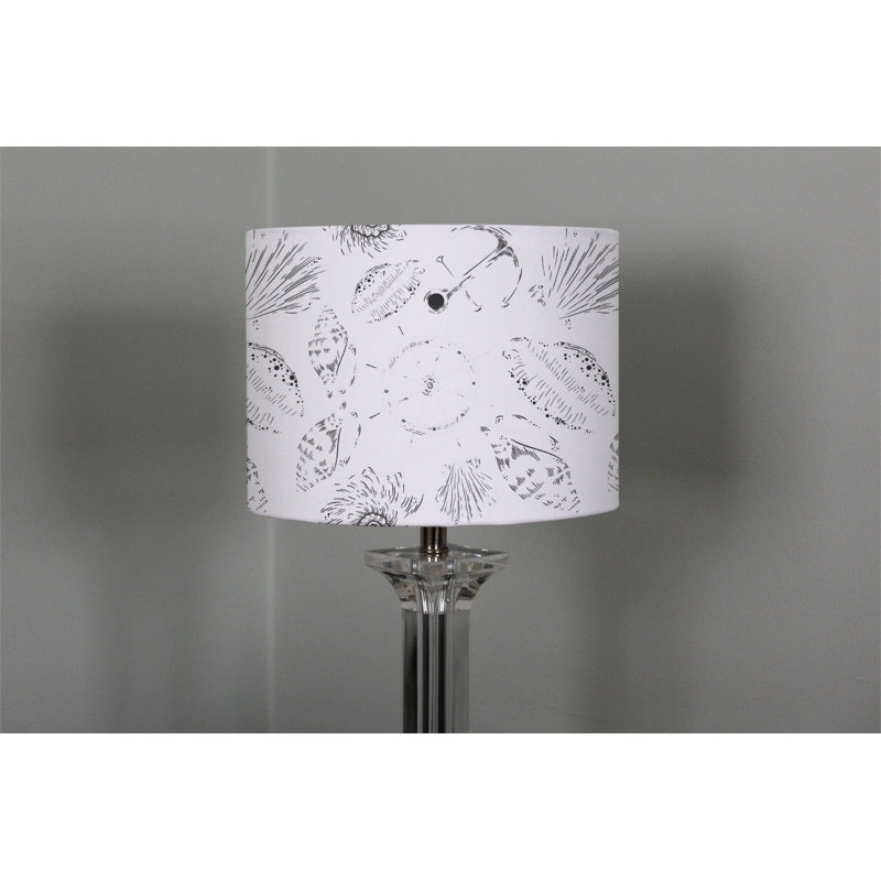 Cotton Drum Lamp Shade ( Uno ), 25cm H x 40cm W x 40cm D