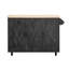Geometric Textured Kitchen Island With Drop Leaf, Farmhouse Kitchen Island On Wheels With Internal Storage Rack And Adjustable Shelves, Rolling Kitchen Cart With Towel Rack For Kitchen,-32069788