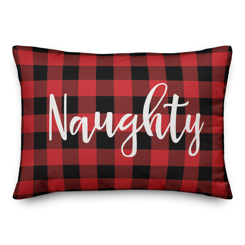  Coussin lombaire à carreaux Naughty in Buffalo