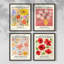 «Vintage Floral Print», impression encadrée - ensemble de 4-214442899-214442900
