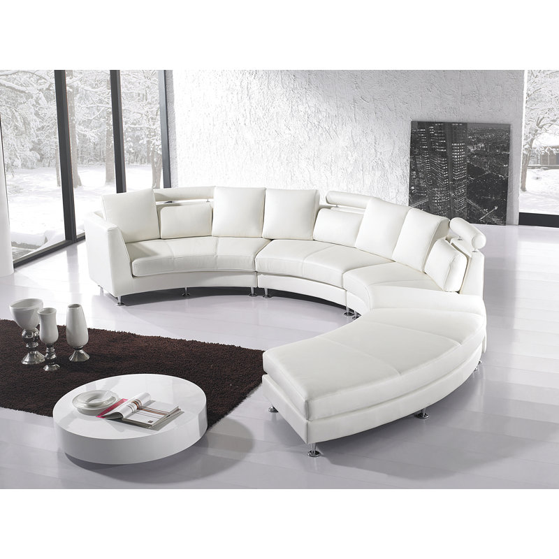 Timberwyck 7 Seater Large Corner Sofa , Cream Leather