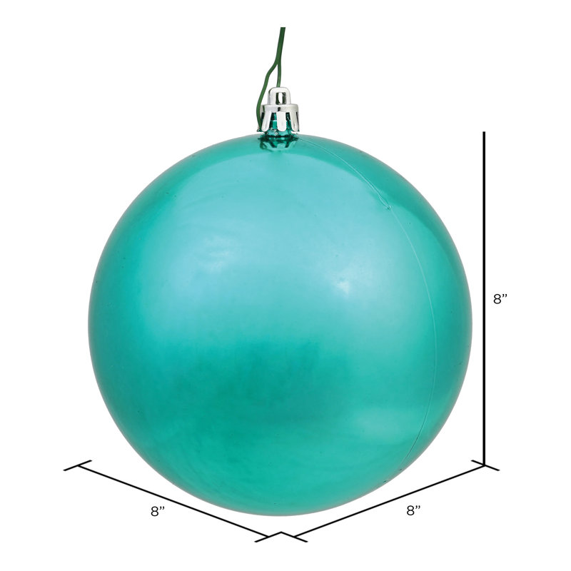Décoration de boule décorative des Fêtes, 8", Écume de mer brillante