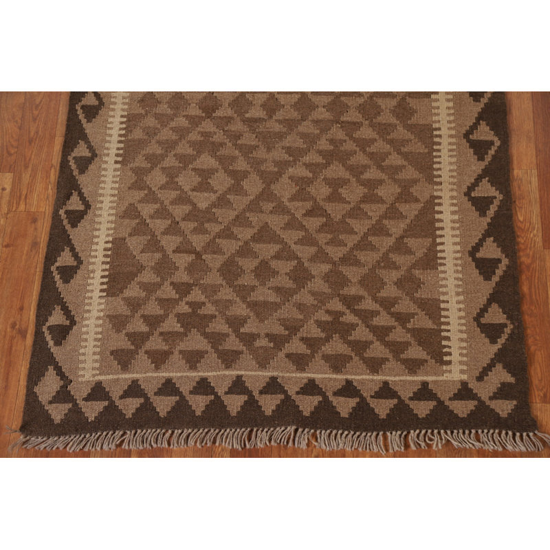 Reversible Kilim Wool Area Rug 3x5