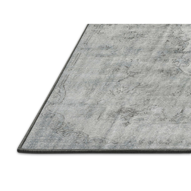 Tapis oriental en laine gris, Rectangle 5 pi x 7 pi