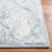 Restoration Vintage Hand Tufted Wool/Viscose Pile Geometric Rug in Blue/Ivory-1314674954