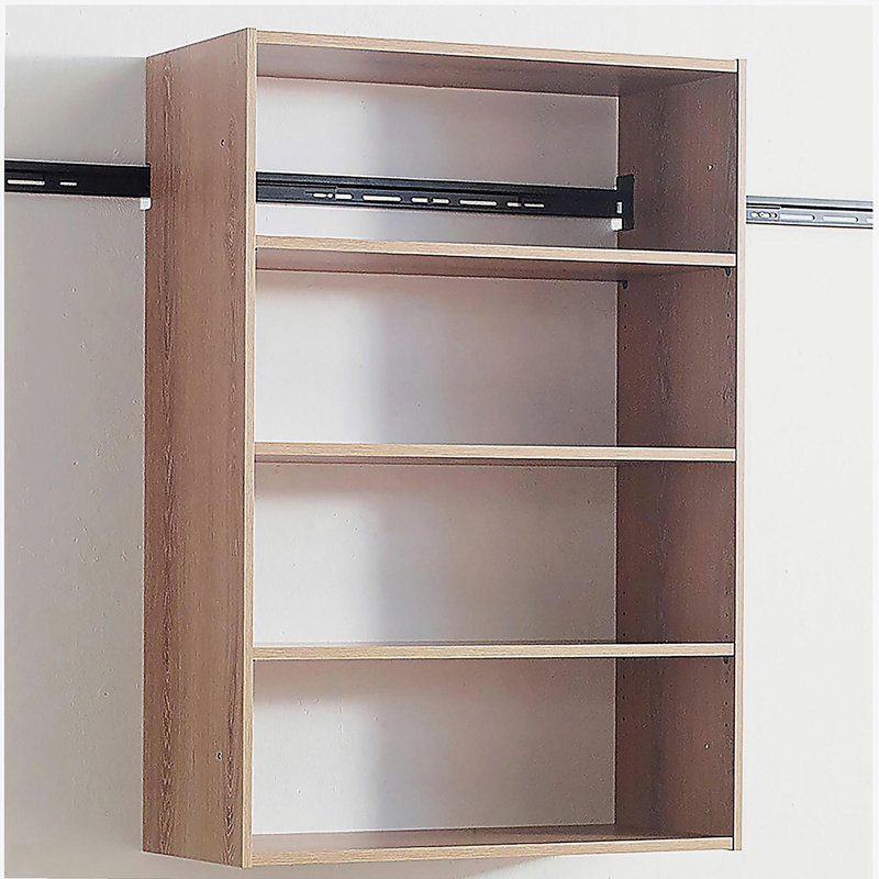 Devi Oak Wall Mounted Wood Closet System