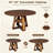 Extendable Round Dining Table with Hidden Storage and Decorative Woven Details