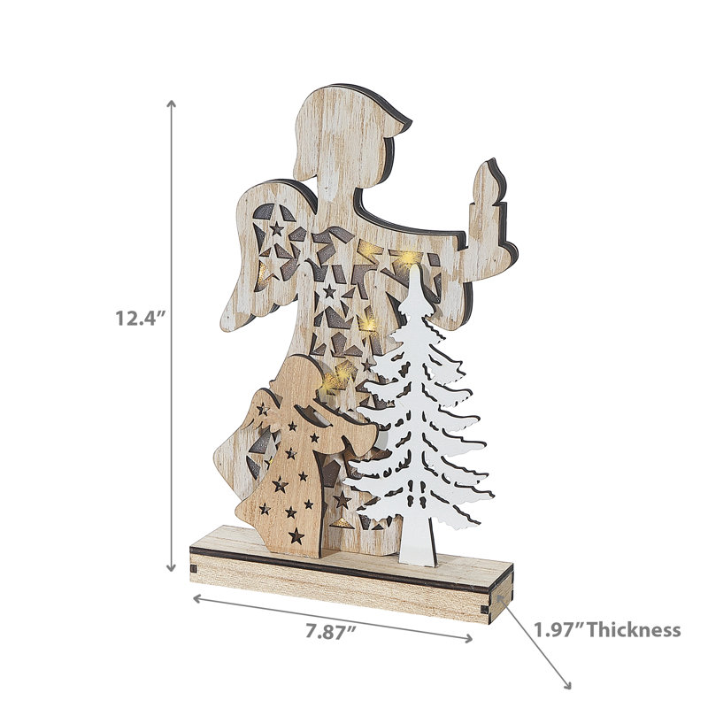 Décoration de Noël Ihcasadecor, H 13 po x l 8 po x P 2 po