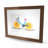 Orange Wheel Bike - Food Illustrative Framed Print for Decor
