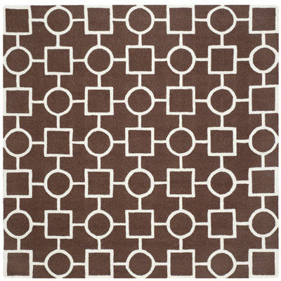 Deedgra Hand Tufted Wool Geometric Rug