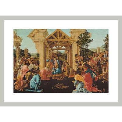 «The Adoration of the Magi» par Sandro Botticelli, impression giclée sur cadre