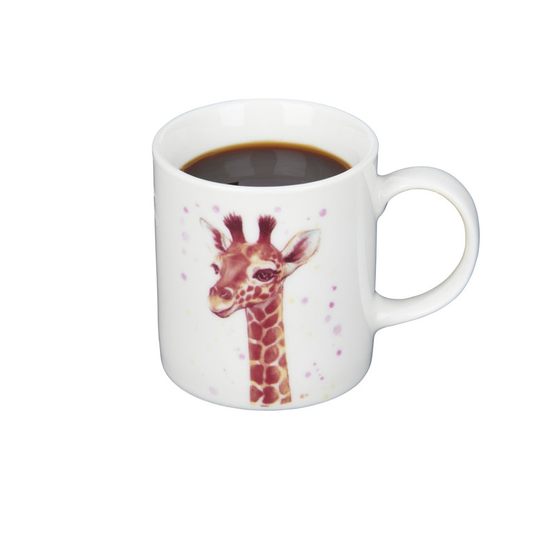 KitchenCraft 80ml Porcelain Giraffe Espresso Cups