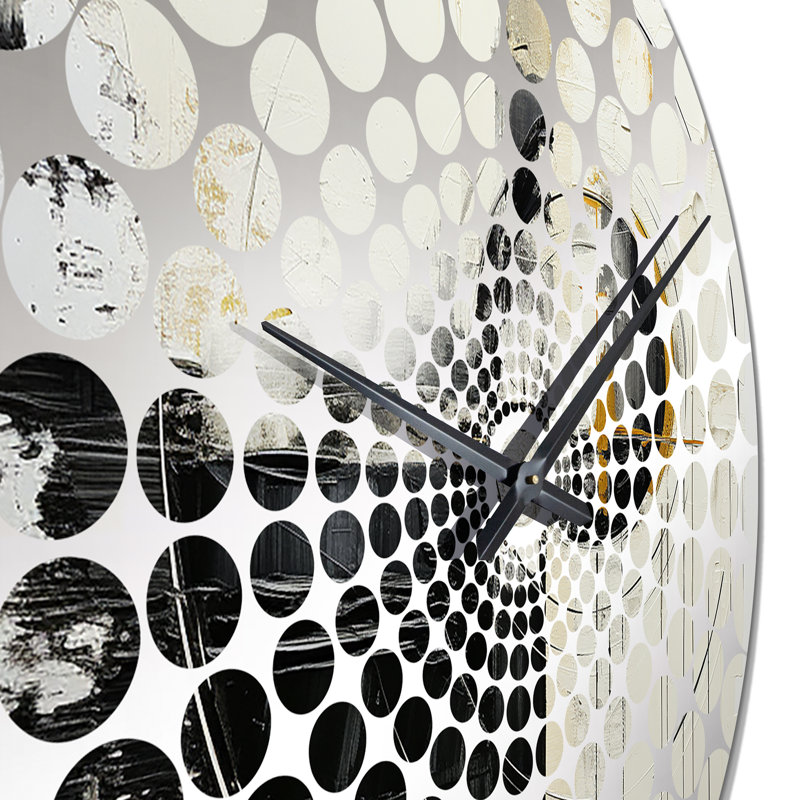 Gadre - Horloge murale peinture abstraite, Grand
