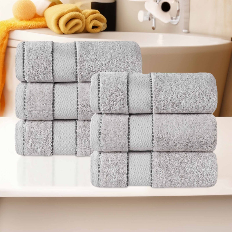 Treiber Egyptian Giza Cotton Hand Towel, Platinum