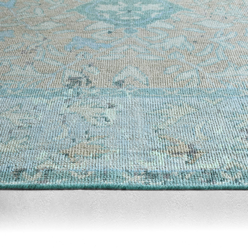 Handmade Wool Oriental Area Rug, Rectangle 6' x 9'