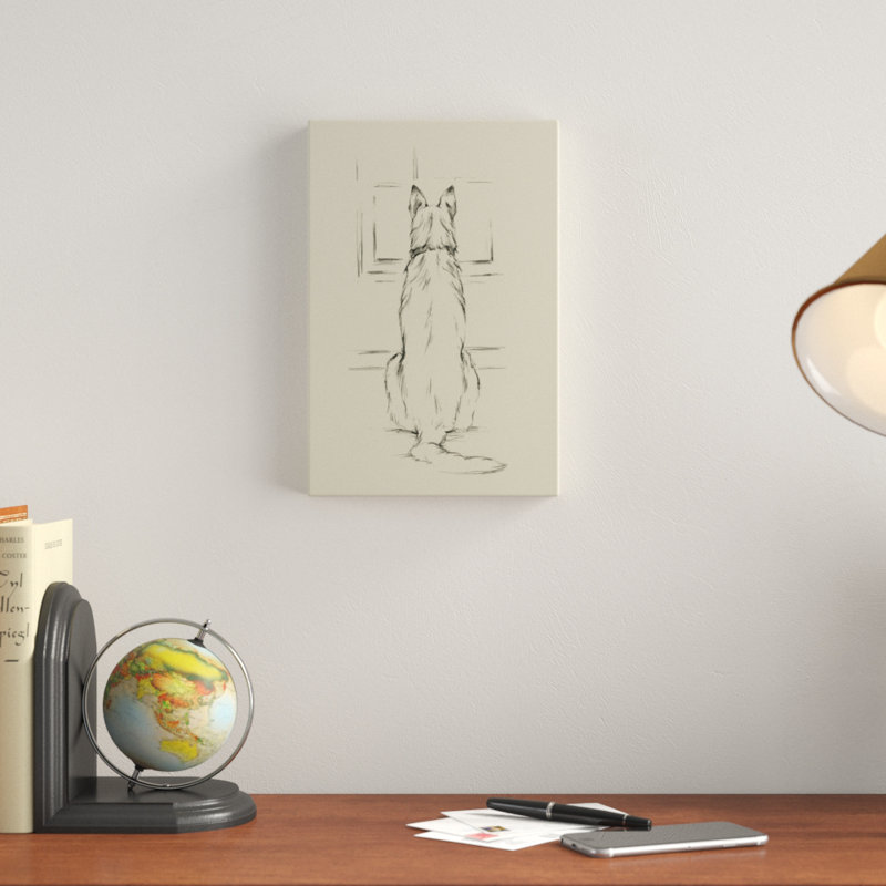 «Waiting for Master II», reproduction d'art sur toile, H 12 po x l 8 po