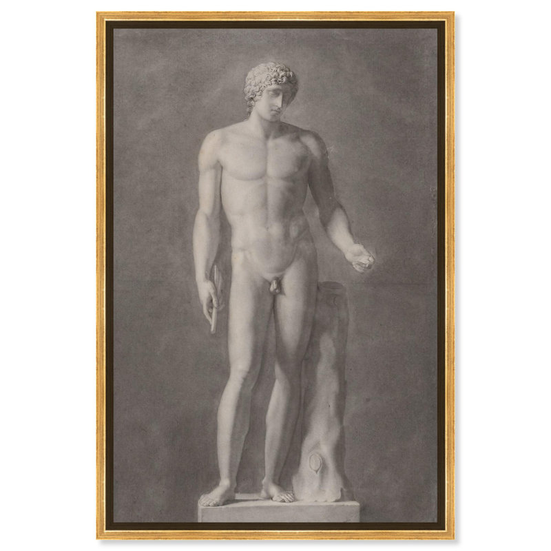 Adonis, toile classique par Art Remedy, Cadre doré, H 55 po x l 37 po x P 1,2 po