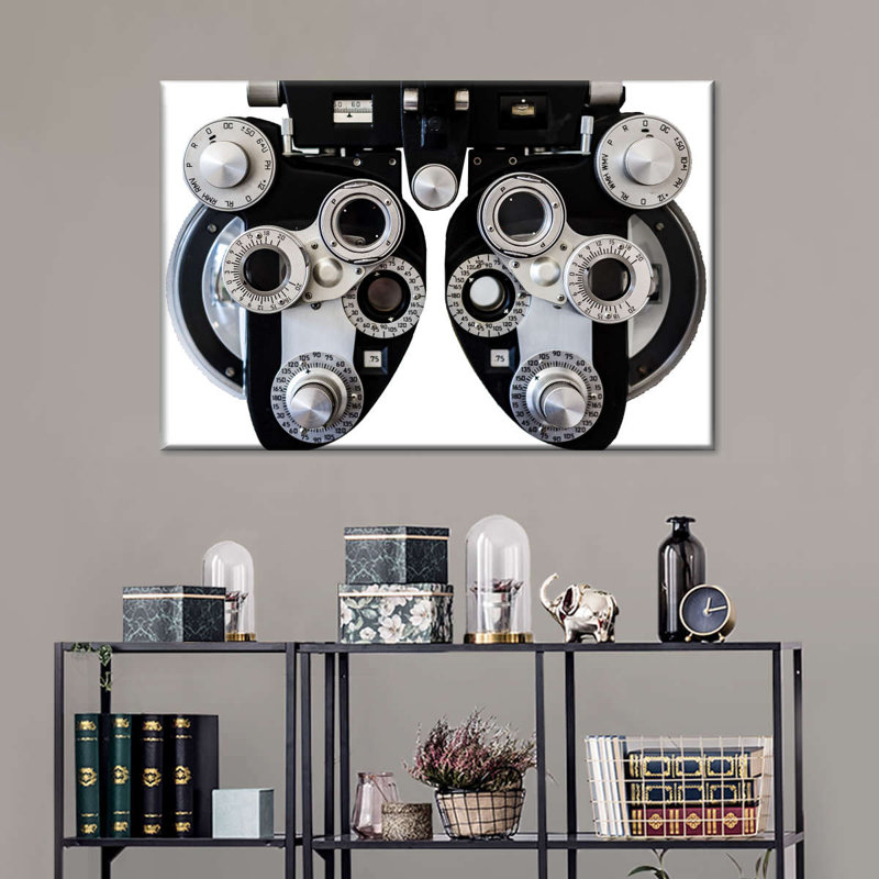 Optique optique sur toile, H 12 po x l 8 po x P 1 po
