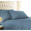 Ensemble de 2 taies d'oreiller Southshore Fine Linens Vilano à ourlet en dentelle, bleu couronne, en microfibre doublement brossée 110 g/m² avec bordure en dentelle au crochet, infroissable et lavable à la machine, format Queen/Standard-1216251534-1214327564