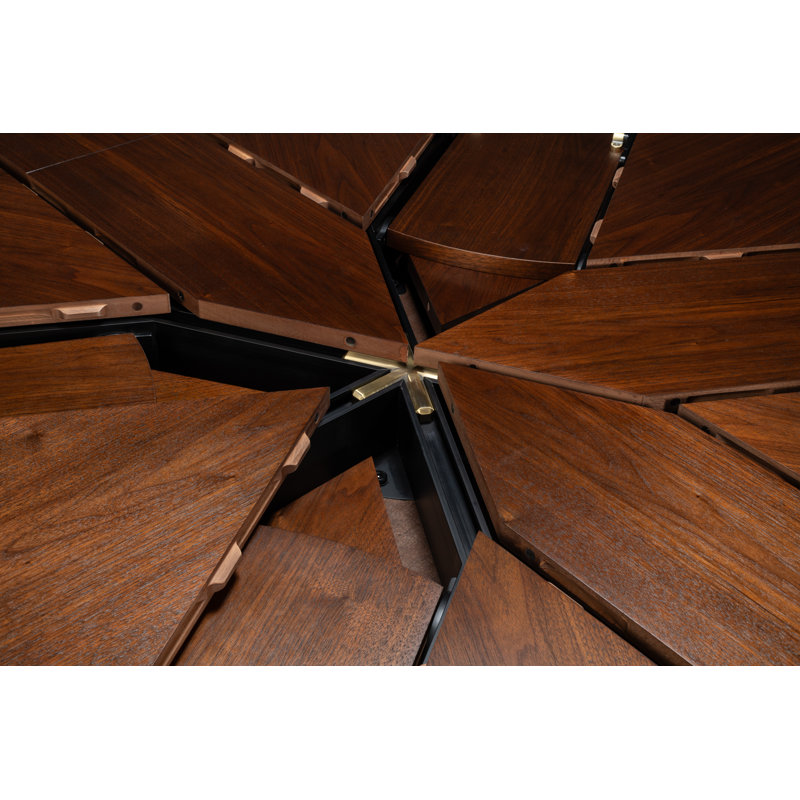 Chelsea Round Walnut Wood Dining Table