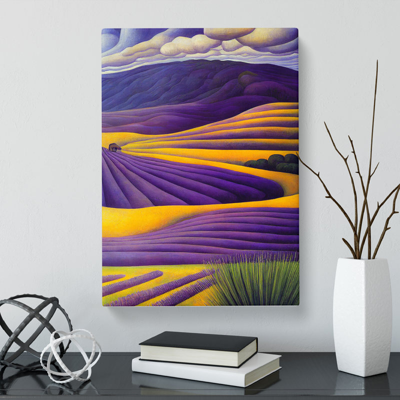 Lavender Field Vol.5 - Wrapped Canvas, 60cm H x 40cm W x 3cm D