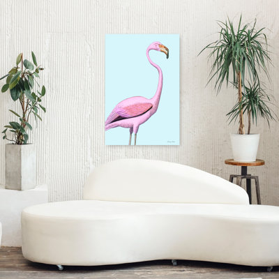 Flamingo by Susan Ball - Wrapped Canvas Print