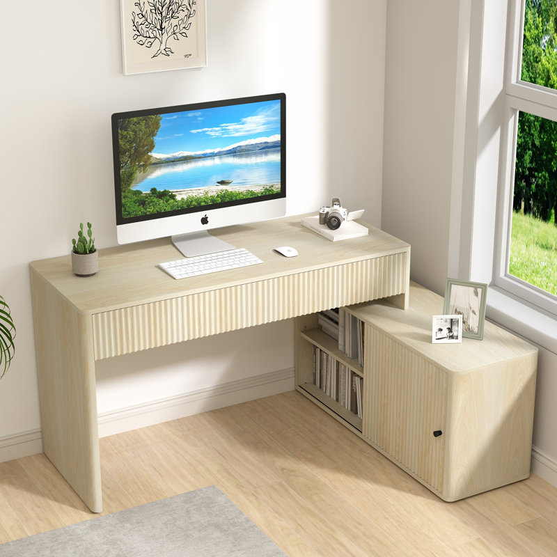 Larose L-Shaped Executive Desk - Modern Office Furniture