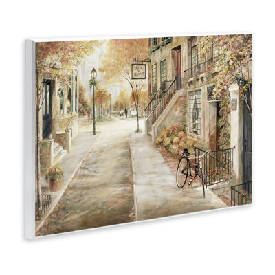  «Vélo sur la rue», art mural sur bois par Ruane Manning