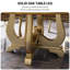 Modern artificial marble round dining table set