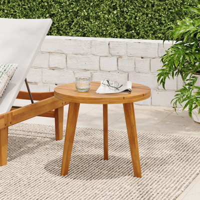 Table d'appoint ronde en acacia