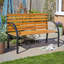 Lupine Metal Framed Curved 2 Person Outdoor Wooden Garden Bench