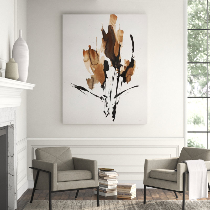 Sepia Florals III Print by Paul Ngo, Outdoor, 31" H x 24" W x 1.5" D