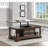 Traditional Design Lift Top Cocktail Table With Storage Drawers Espresso Finish Living Room Furniture 1Pc